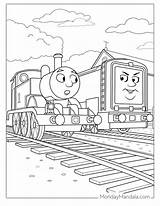 Thomas The Train Coloring Pages Diesel sketch template