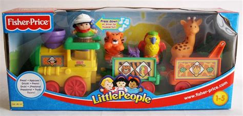 FISHER PRICE 2002 LITTLE PEOPLE MUSICAL ZOO TRAIN JUNGLE ANIMALS NEW ...