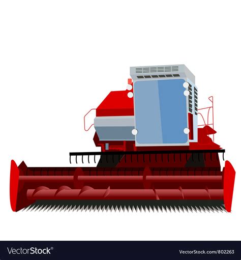 Combine harvester Royalty Free Vector Image - VectorStock