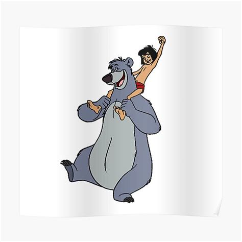 "Baloo & Mowgli" Poster for Sale by AmericanPoison | Redbubble