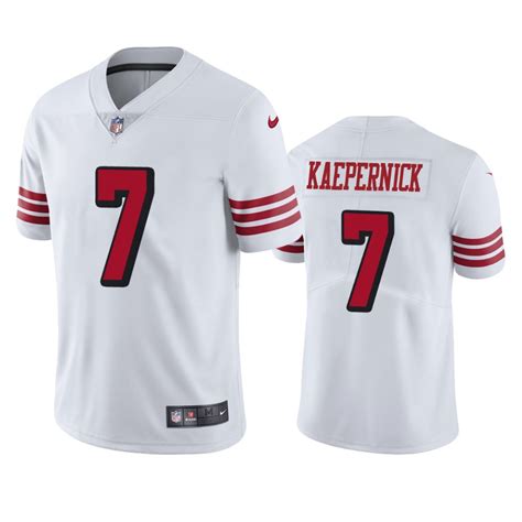 Colin Kaepernick 49ers White Color Rush Limited Jersey – Ctjersey.store