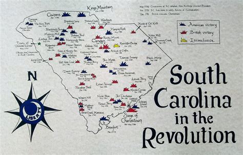 South Carolina American Revolution Map | Etsy