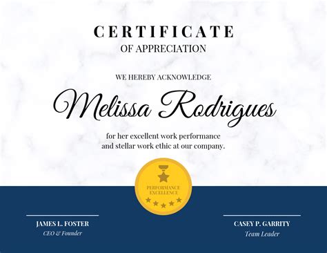 Company Certificate of Recognition Template - Venngage