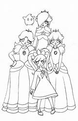 Printable Princess Peach Coloring Pages sketch template