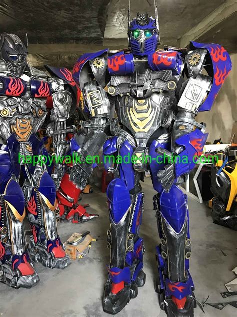 Custom Mascot Costume 2.7m Tall Transformer Realistic Robot Costume for Adults - China ...