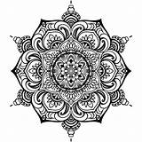 Mandala Shapes Easy For Coloring Vector mandala flower Oriental  sketch template