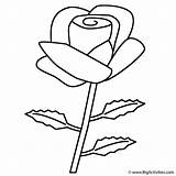 Rose Coloring Pages sketch template