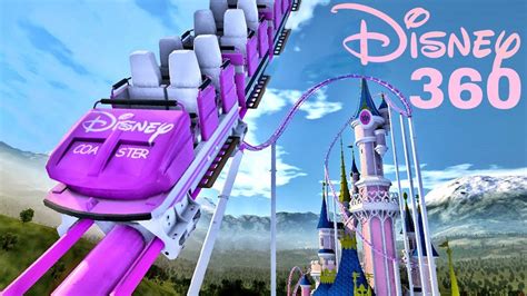 🟨 Disney Castle Roller Coaster 360 VR POV immersive virtual Reality 4K 3D ride - YouTube