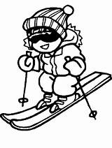 Winter Ski Sports Coloring Pages & coloring book sketch template