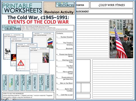 Cre8tive Resources - The Cold War – Writing Newspaper Articles