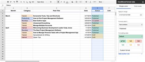 Editorial Calendar Spreadsheet — db-excel.com