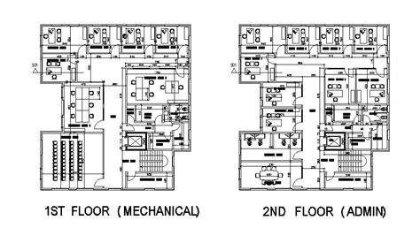 First floor plan of the mechanical office is given in this Autocad drawing file. In the second ...