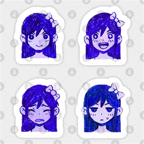 Aubrey Sprites (Omori) - Omori - Sticker | TeePublic