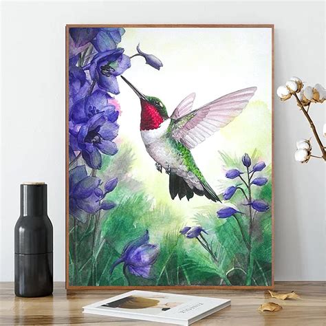 Acrylic Paintings Of Hummingbirds