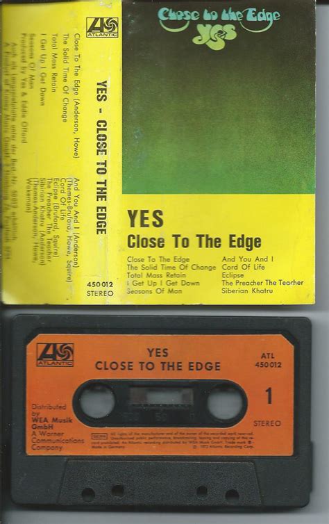 Yes - Close To The Edge (1973, Cassette) | Discogs