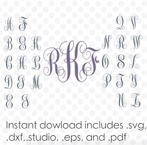 Free Interlocking Monogram Font Svg Download | NAR Media Kit