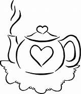 Teapot Coloring Page  Home sketch template