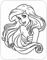 The Little Mermaid Coloring Pages 2  Ariel coloring Disney sketch template