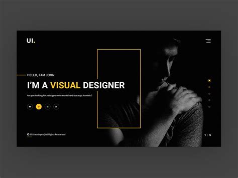 Personal Portfolio Site - Black by Easin Arafat Online Portfolio Design, Portfolio Web Design ...