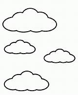 Clouds Coloring Pages For Kids  Home sketch template