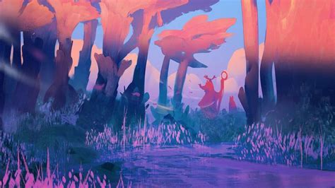 Druid Forest by Geoffrey Ernault [1920x1080] | Concept art digital, Concept art characters ...