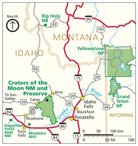 Craters of the Moon Maps | NPMaps.com - just free maps, period.