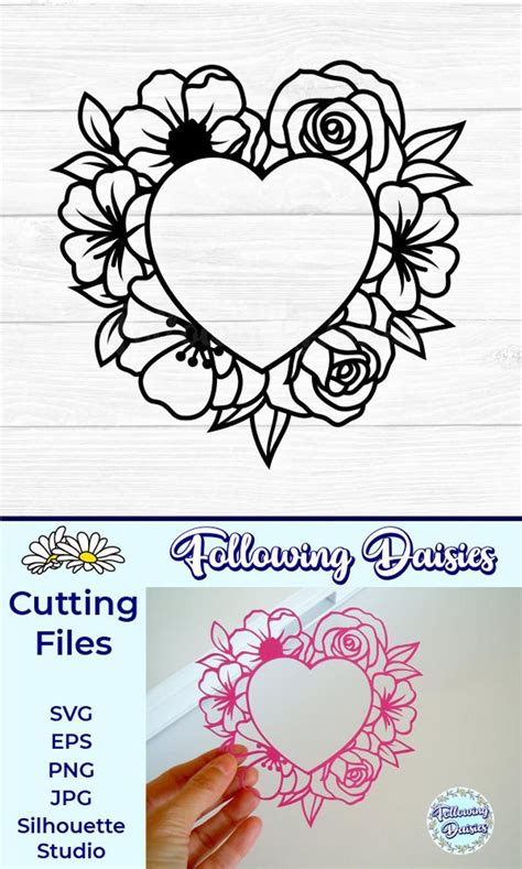 Free 328 Flower Heart Svg Free SVG PNG EPS DXF File