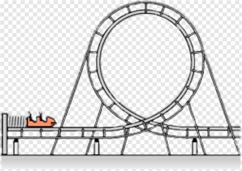 Rollercoaster - Forces Roller Coaster Loop, HD Png Download - 617x437 ...