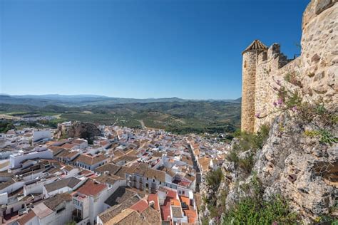 Premium Photo | Aerial view of olvera from olvera castle olvera andalusia spain