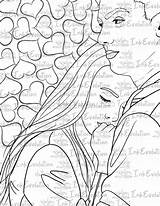 Adult Coloring Page Sex Valentine  Etsy UK sketch template