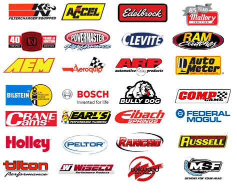 Racing Sponsor Logos