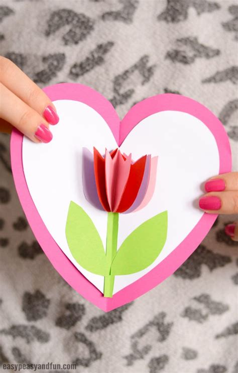 Tulip in a Heart Card - Easy Peasy and Fun