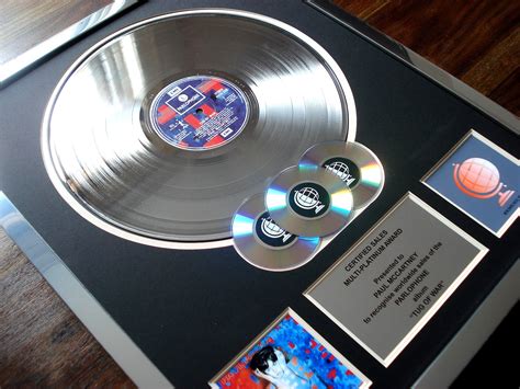 Platinum discs, platinum records, multi platinum disc