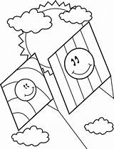 A Kite Coloring Page  Free Printable Pages For Kids sketch template