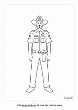 Free Sheriff Coloring Page  Printables Kidadl sketch template