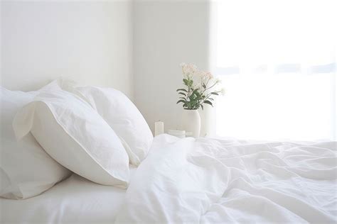 Aesthetic bedroom furniture pillow flower. | Premium Photo - rawpixel