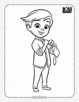 Boss Baby Tim Coloring Page Pages sketch template