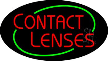 Deco Style Contact Lenses Animated Neon Sign - Contact Lenses Neon Signs - Everything Neon