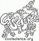Science Experiment Coloring Page sketch template