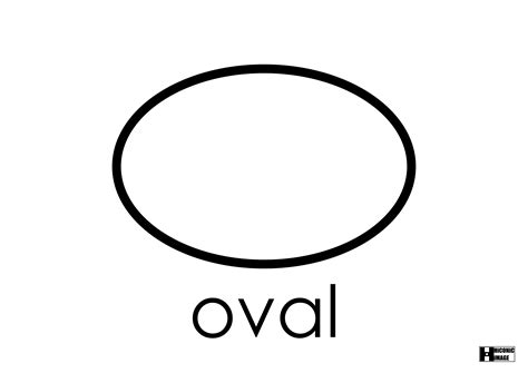 Oval Template Printable