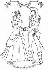 Prince And Princess Coloring Page sketch template