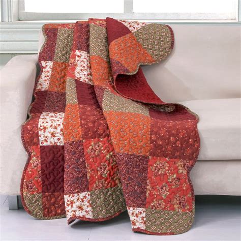 Barefoot Bungalow Country Fair Quilted Throw Blanket | OneStopPlus