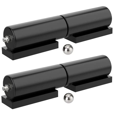 Buy Heavy Duty Gate Hinges 7 Inches- 2 Pack Weld On Install Black Iron ...