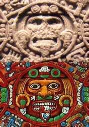 Aztec sun god