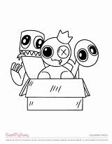 Free Rainbow Friends Party Printables Catch My  Coloring Home sketch template