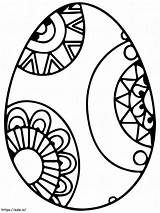 Graceful Easter Egg Coloring Page sketch template