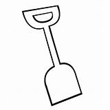 Shovel Coloring Pages For Kids sketch template