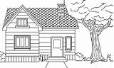 Free Printable House Coloring Pages sketch template