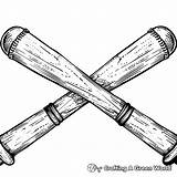 Baseball Bat Coloring Pages  Free & Printable sketch template
