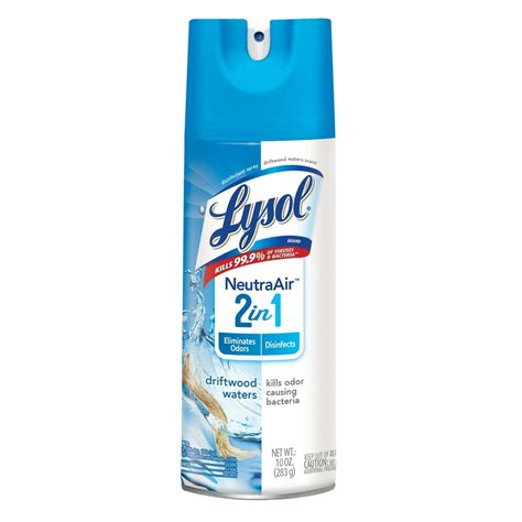 Lysol Disinfectant Spray, Neutra Air 2 in 1, Driftwood Waters, 10oz ...